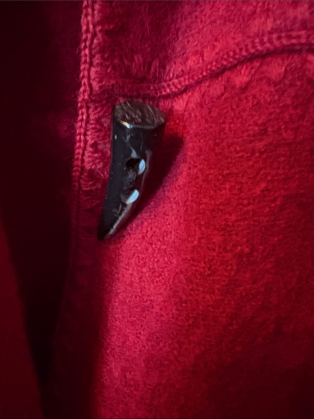 Ruby Rd. Deep Berry Wool Coat - Picture 3 of 4